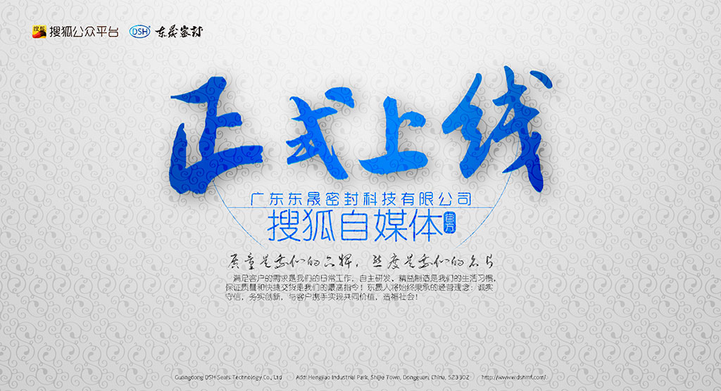 廣東東晟密封科技有限公司官方搜狐自媒體全面上線啦！歡迎您的到來(lái)